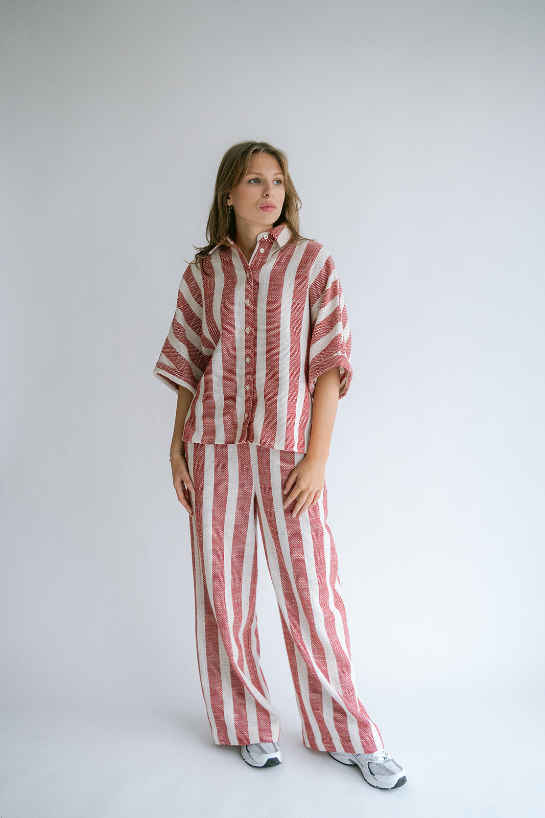 Sam Pants Bold Red Stripe