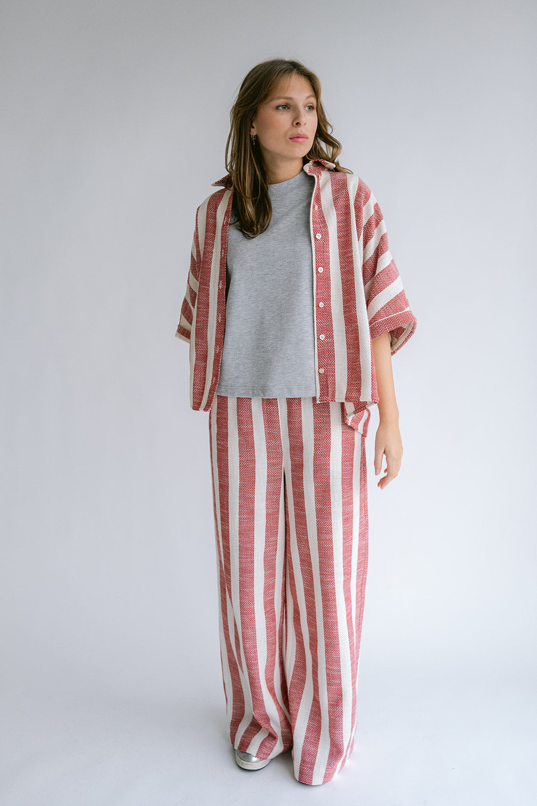 Sam Pants Bold Red Stripe