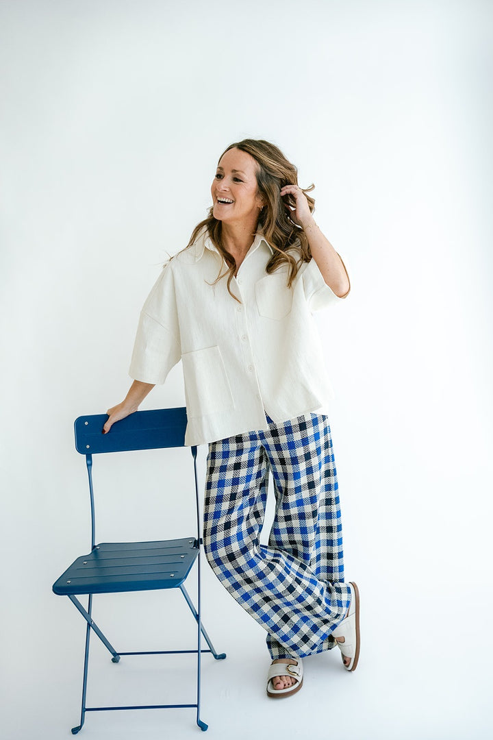 Sam Pants Cobalt Square