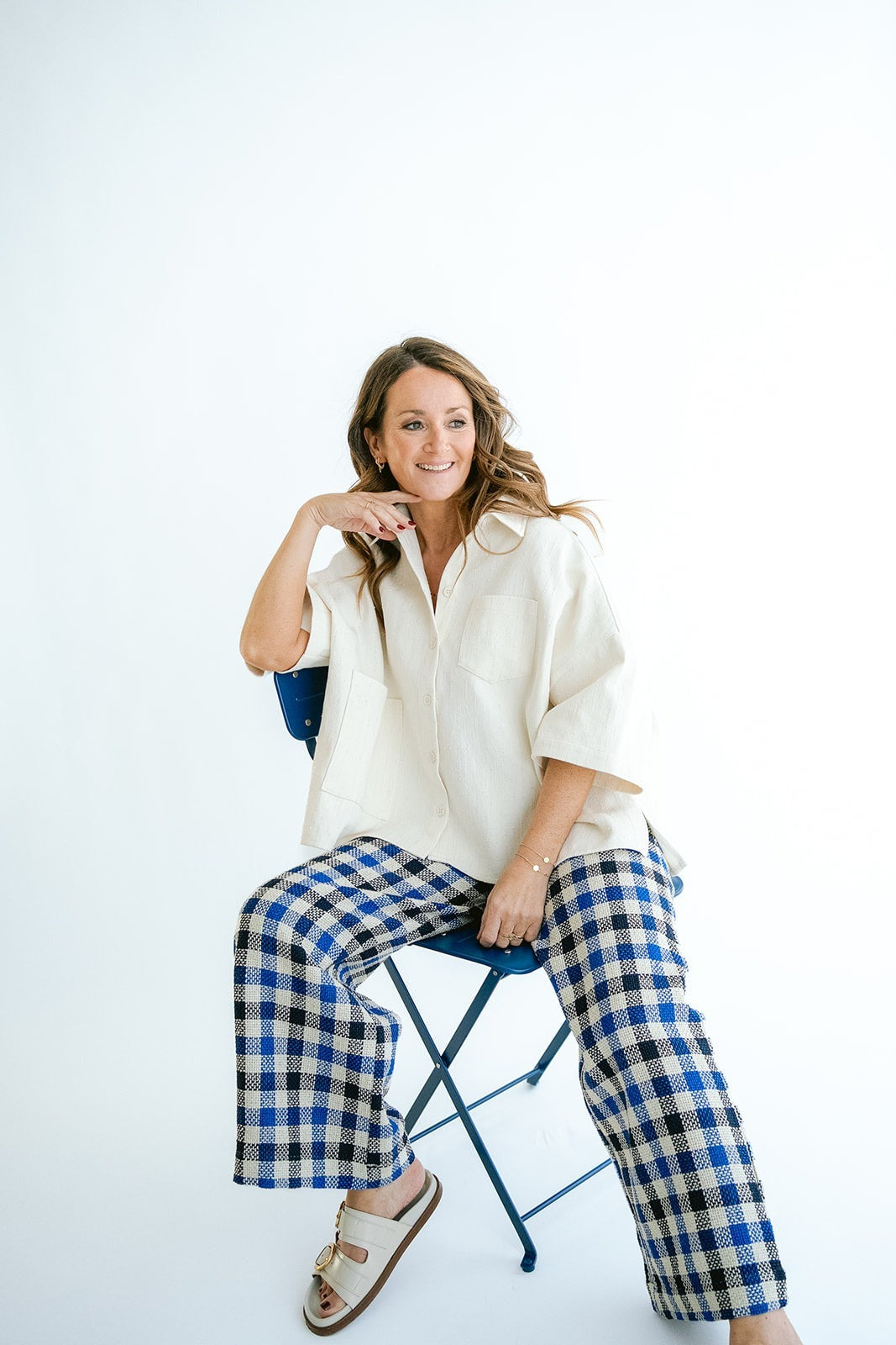 Sam Pants Cobalt Square