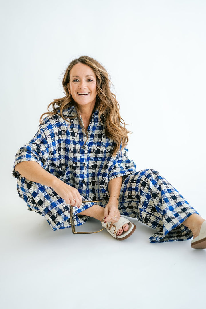 Sam Pants Cobalt Square