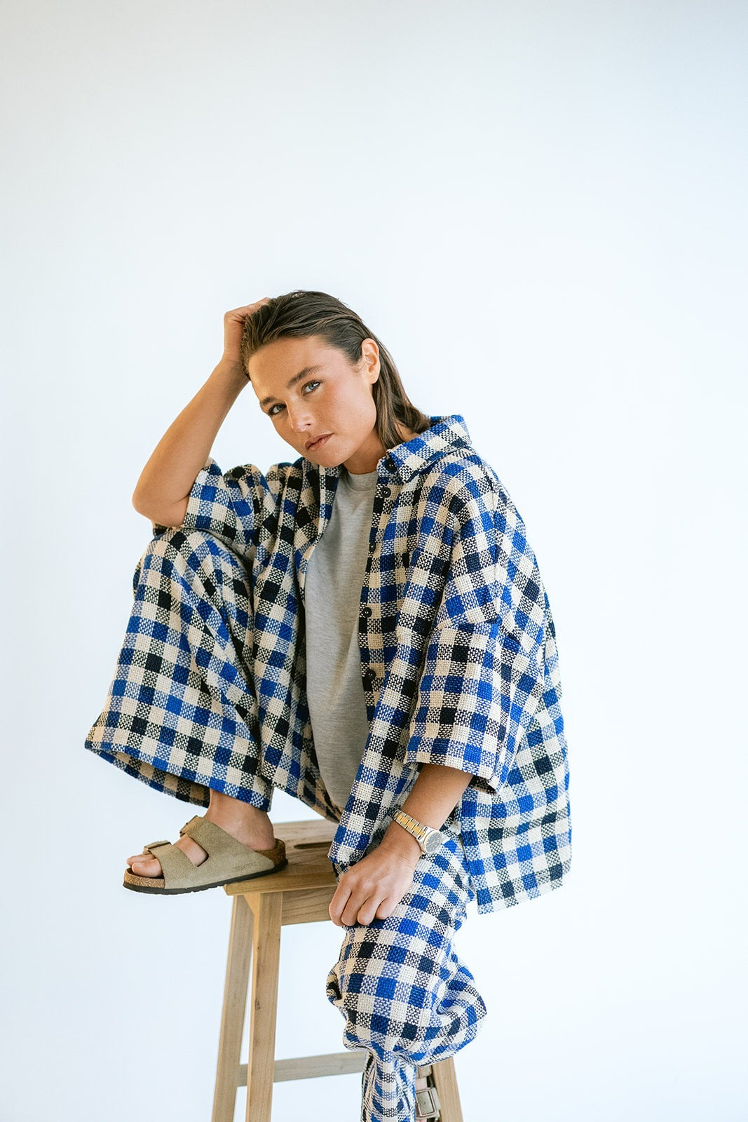 Sam Pants Cobalt Square
