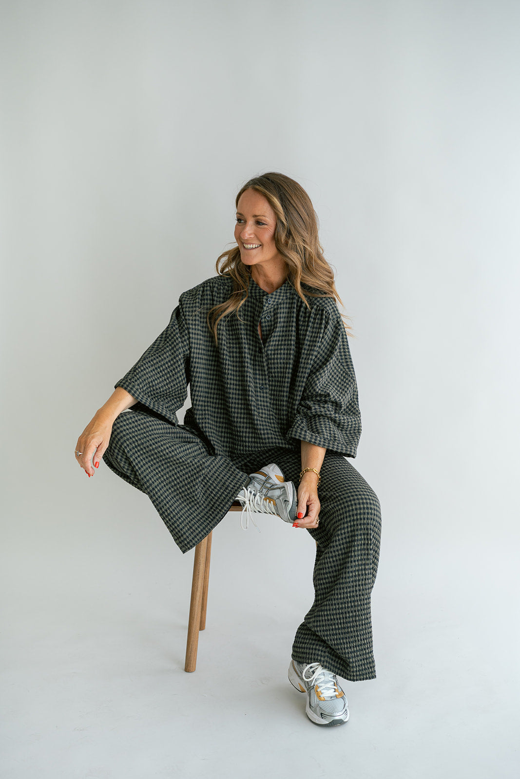 Sam Pants Green Small Check