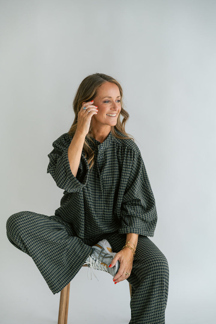 Sam Pants Green Small Check
