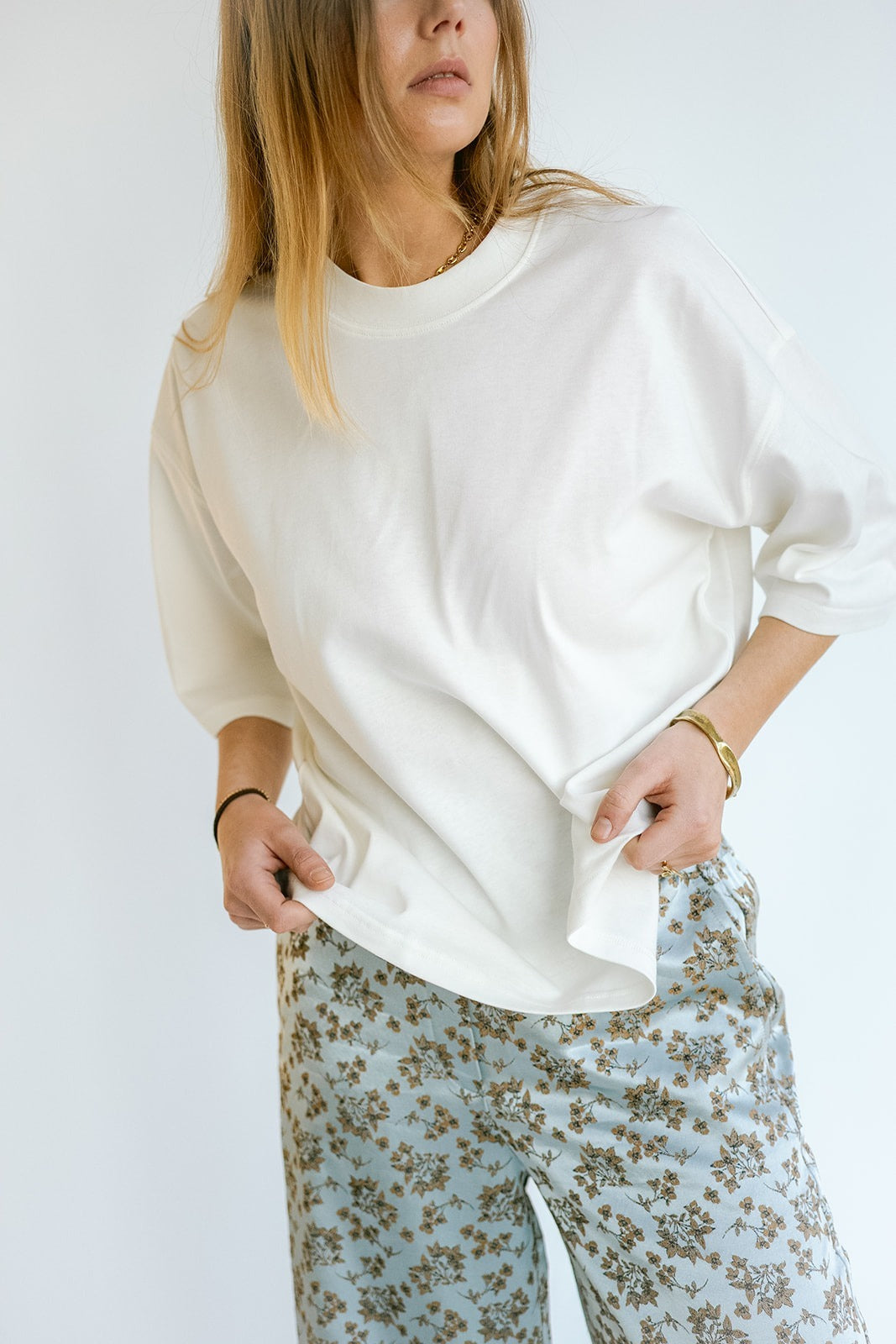 Sam pants Ice Blue Flower