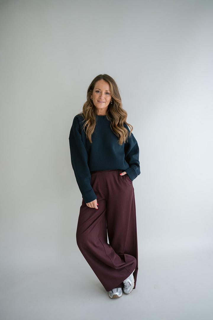 Sam Pants Lurex Bordeaux