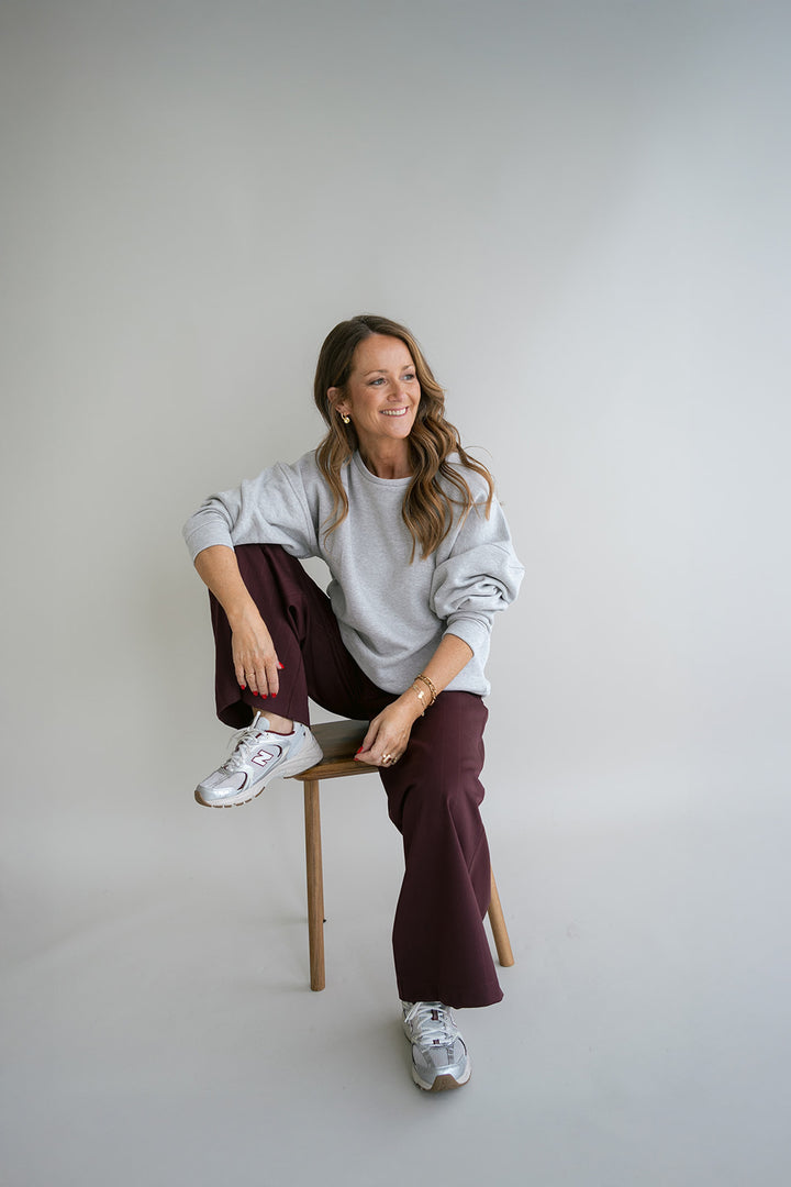 Sam Pants Lurex Bordeaux