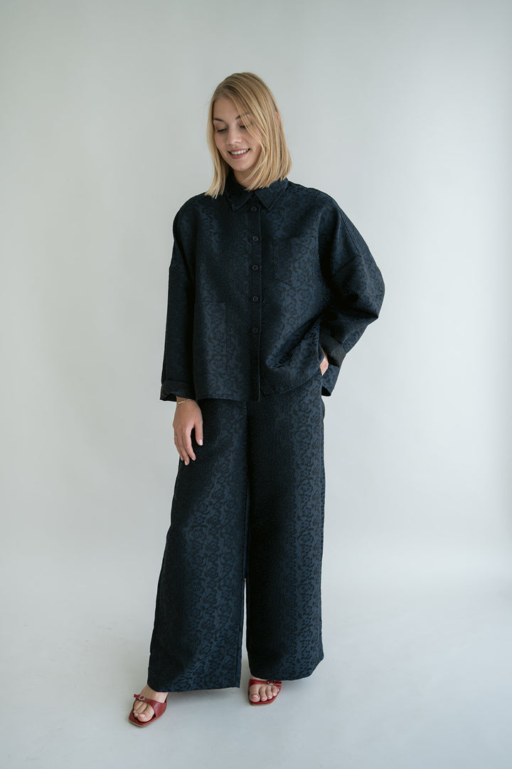 Sam Pants Navy Flower