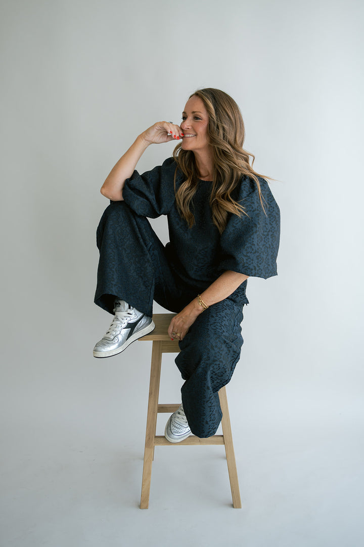 Sam Pants Navy Flower