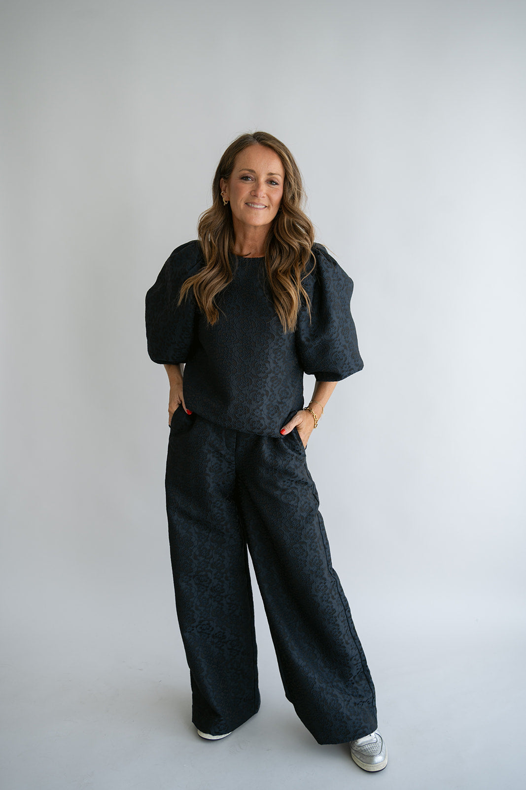 Sam Pants Navy Flower