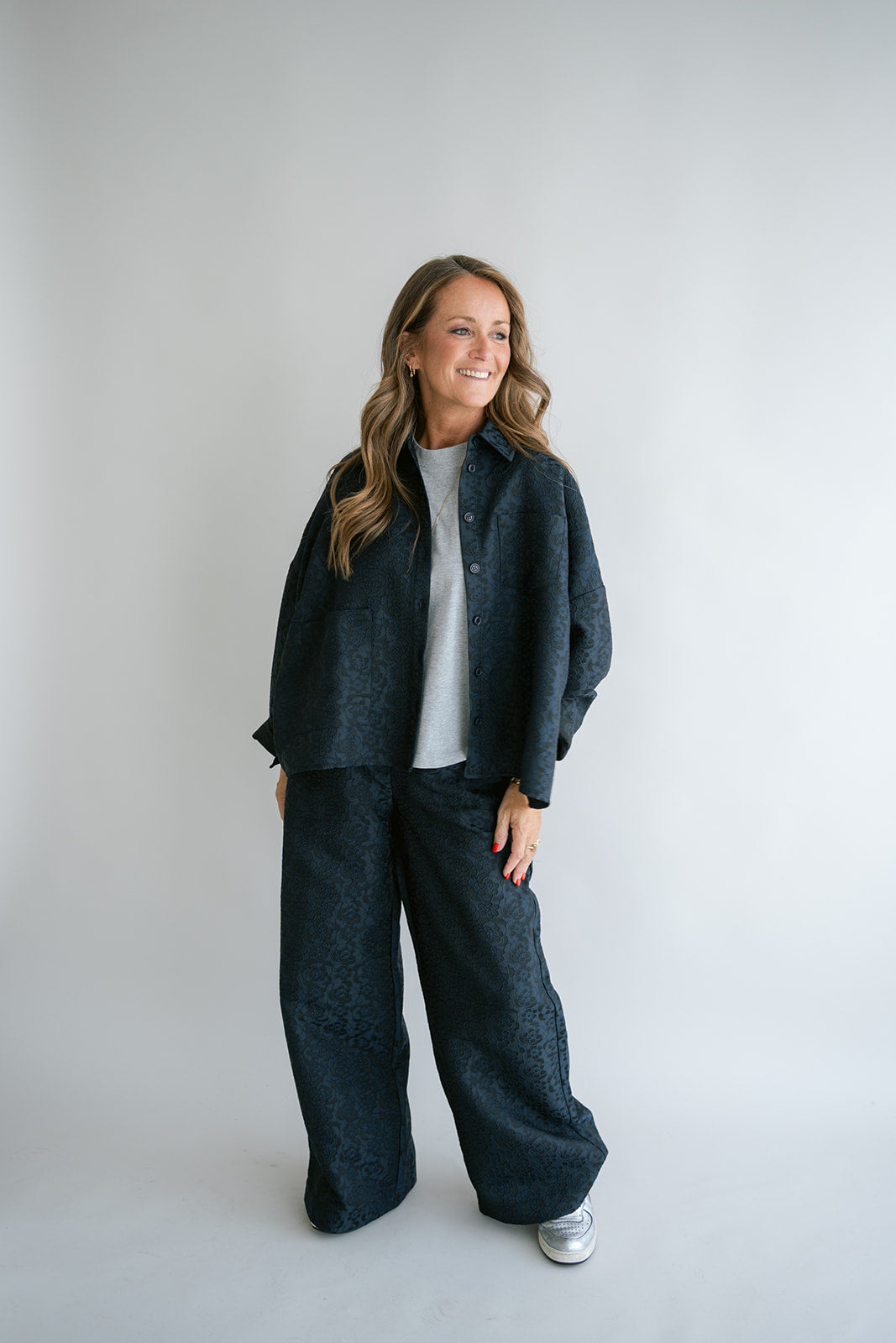 Sam Pants Navy Flower