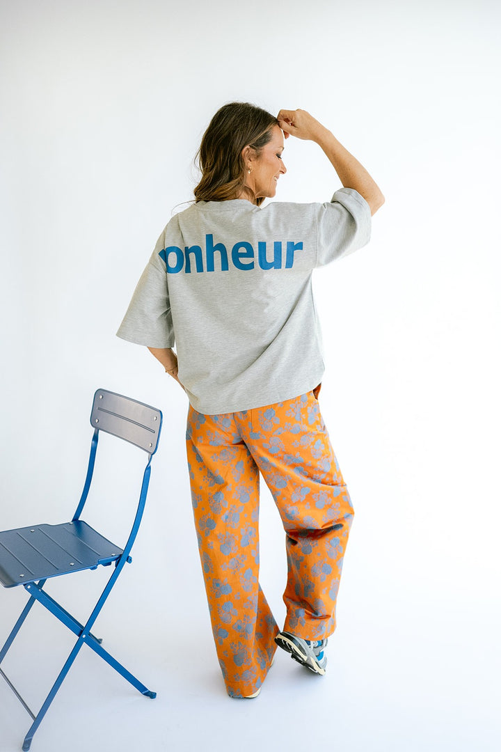 Sam Pants Orange Flower
