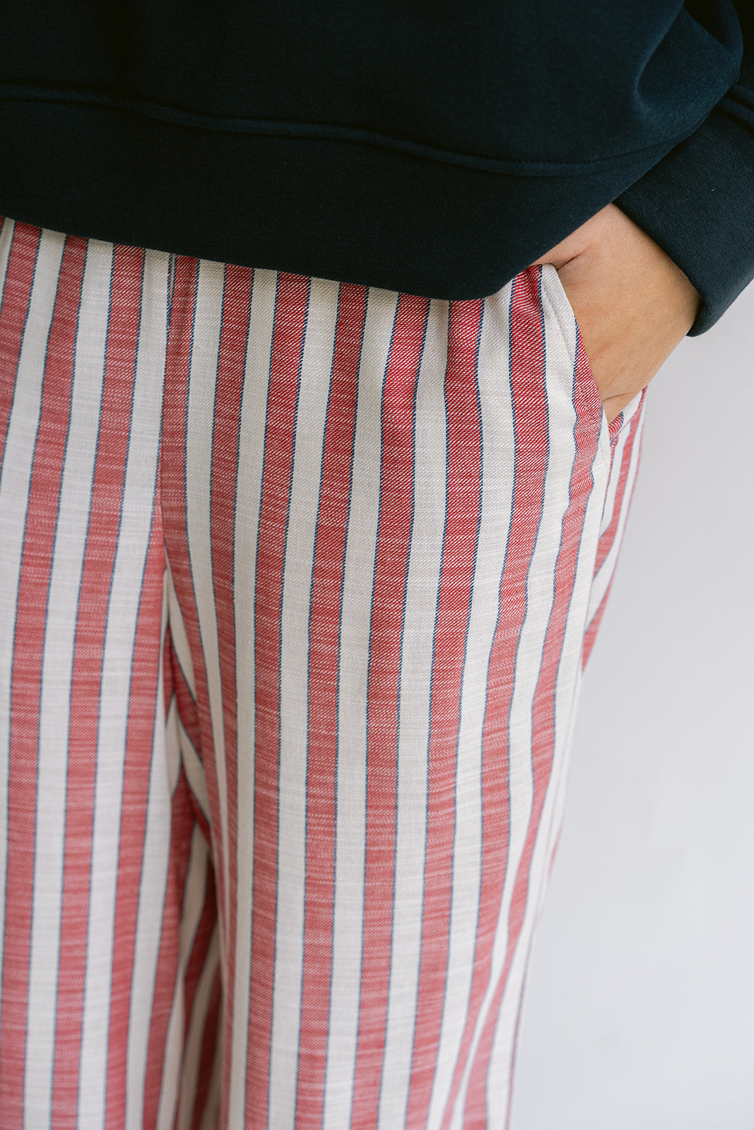 Sam Pants Red Blue Stripe