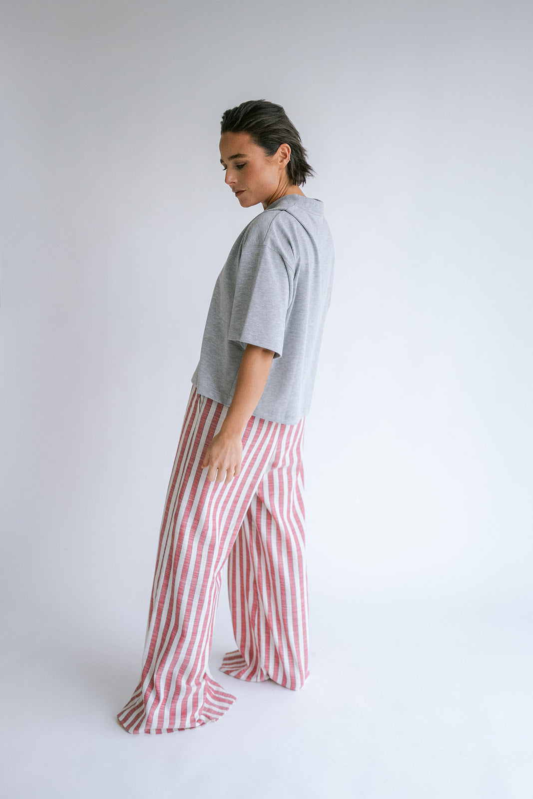 Sam Pants Red Blue Stripe
