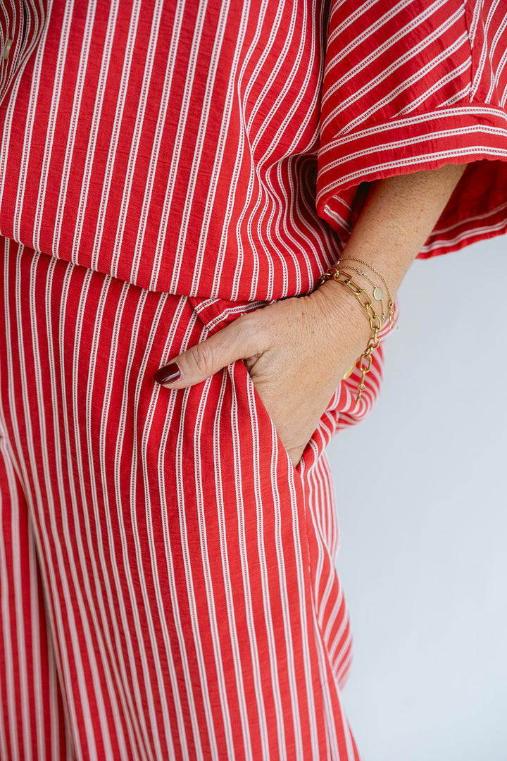Sam Pants Red Stripe