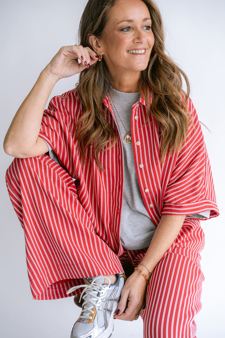 Sam Pants Red Stripe