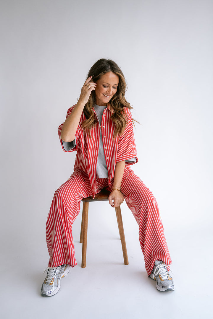 Sam Pants Red Stripe