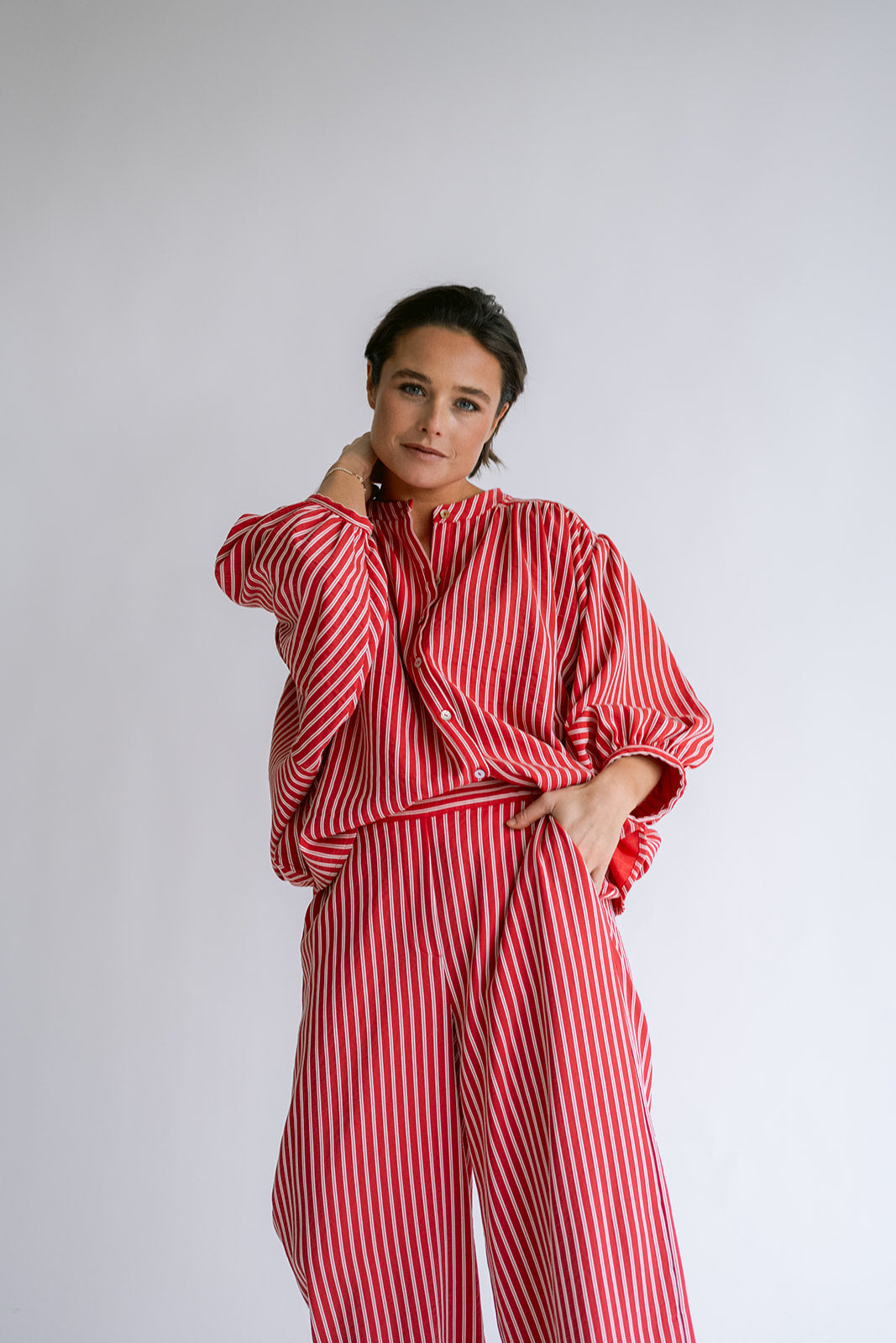 Sam Pants Red Stripe