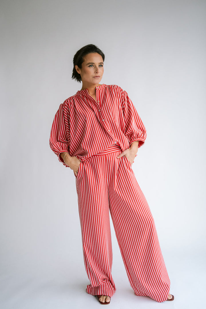 Sam Pants Red Stripe