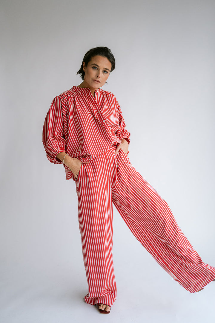 Sam Pants Red Stripe