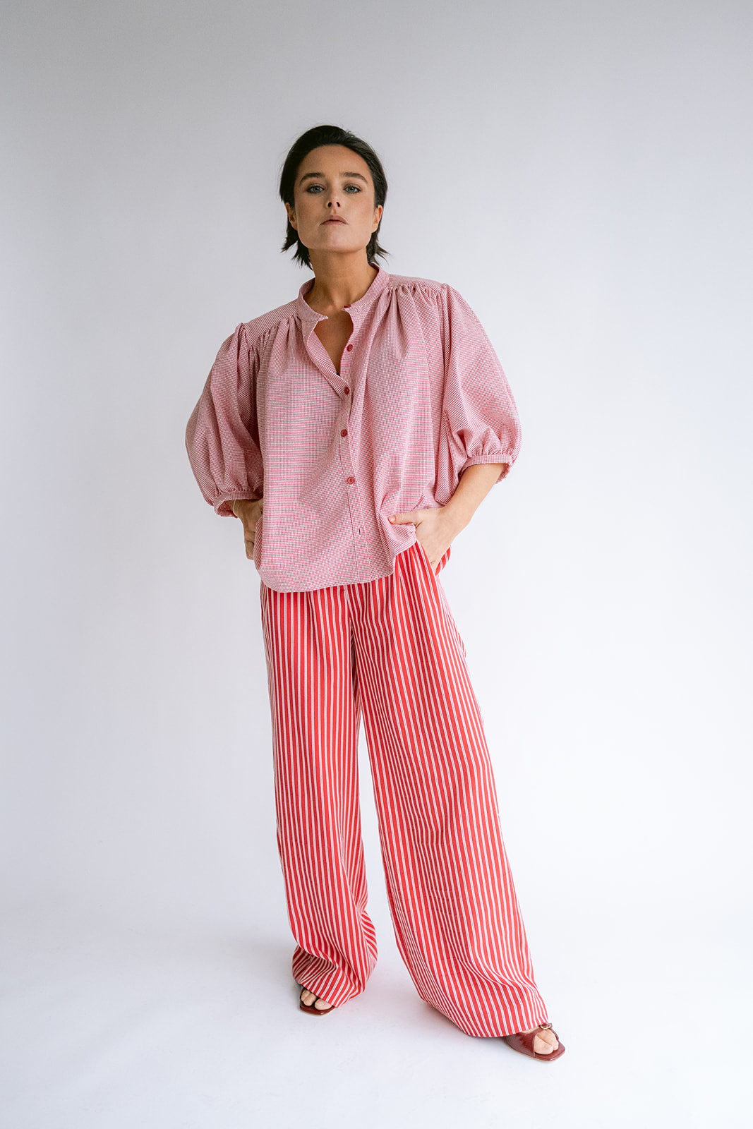 Sam Pants Red Stripe