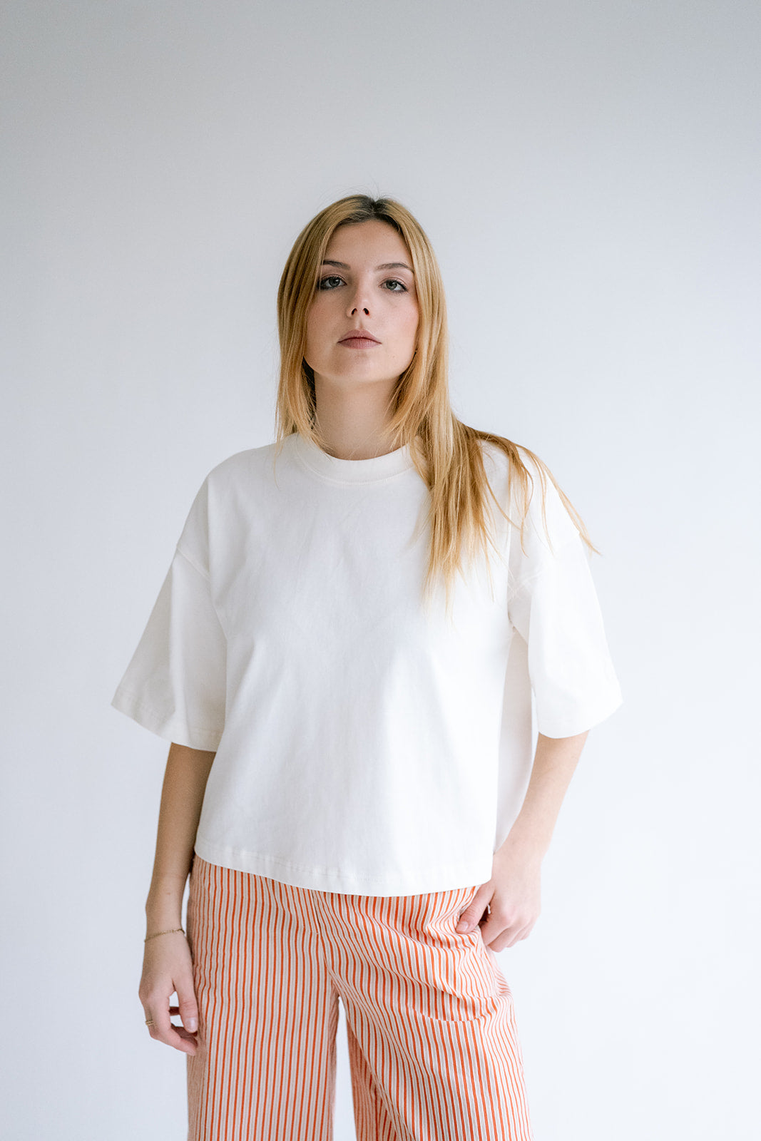 Sam Pants Rust-Beige Stripe