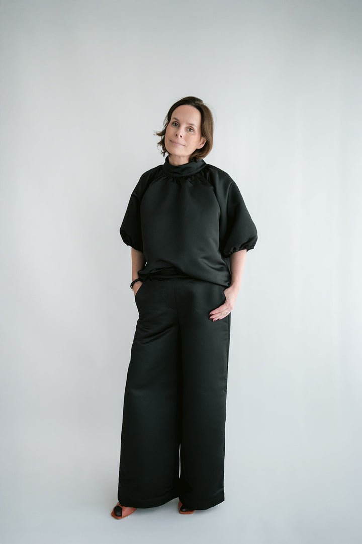 Sam Pants Satin Black