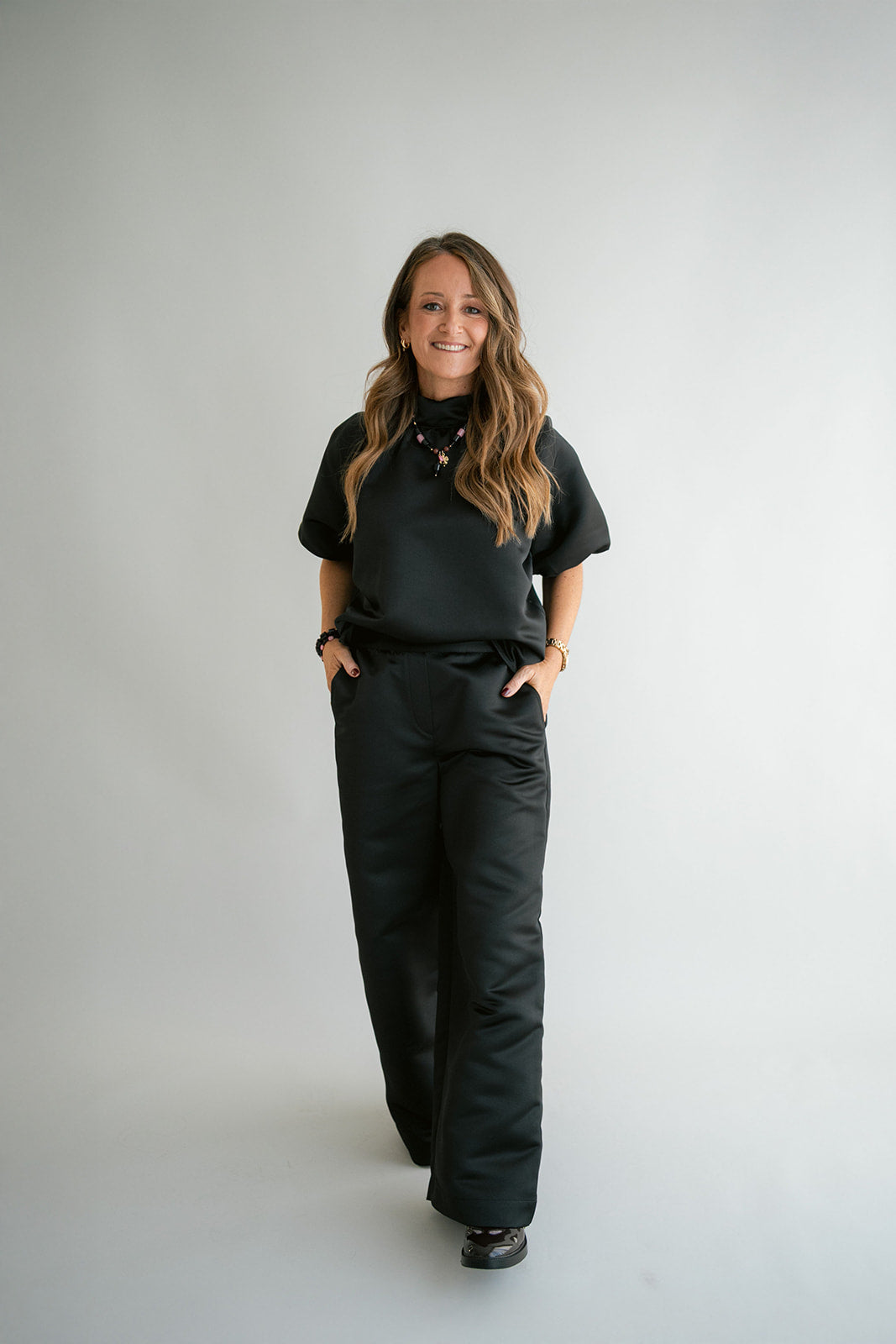 Sam Pants Satin Black