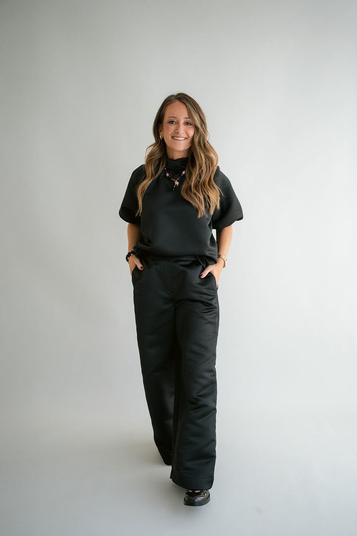 Sam Pants Satin Black