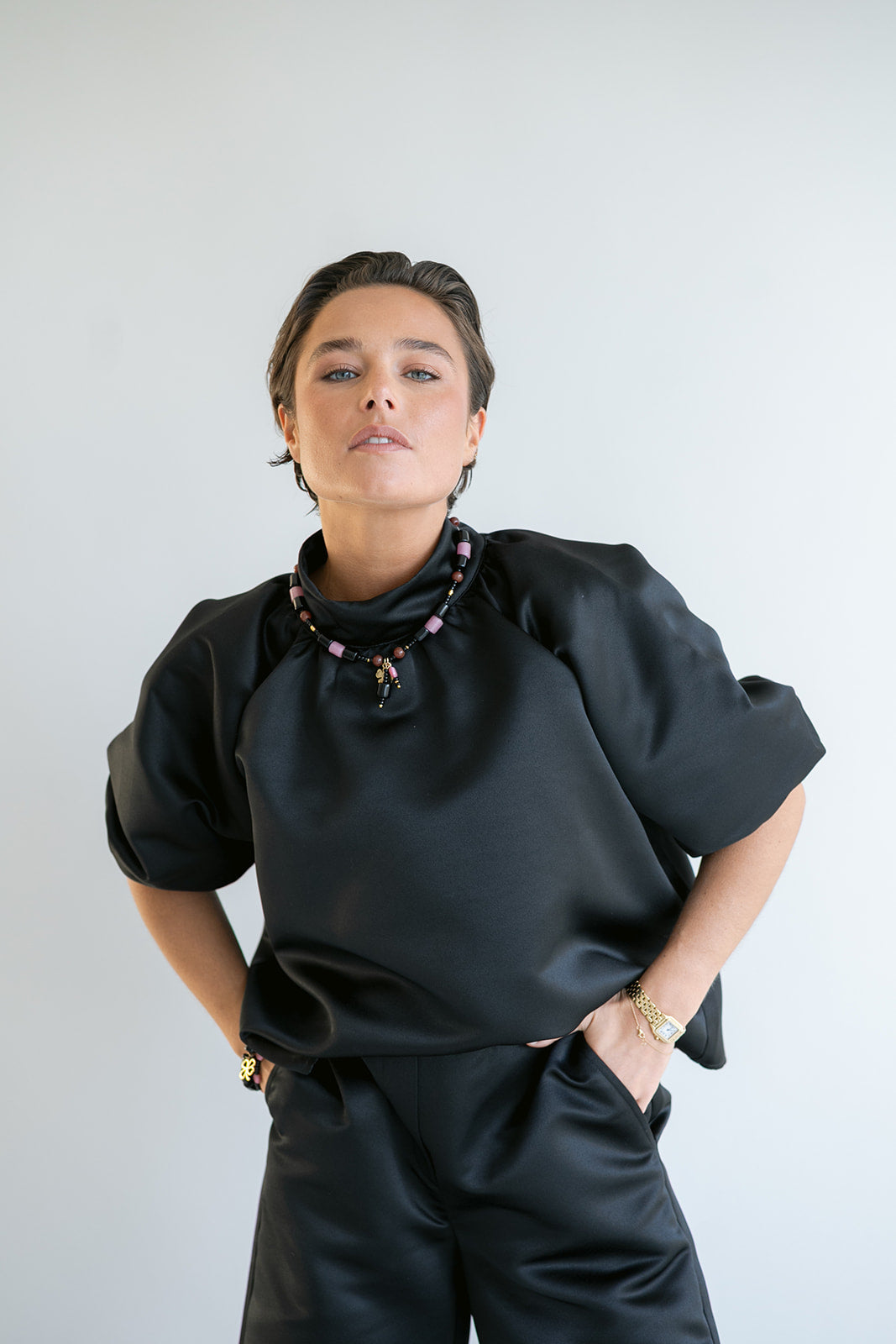 Sam Pants Satin Black