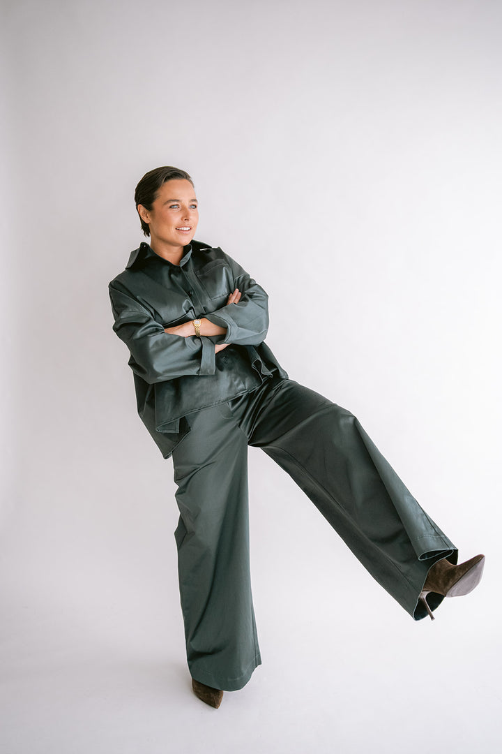 Sam Pants Satin Sage Green
