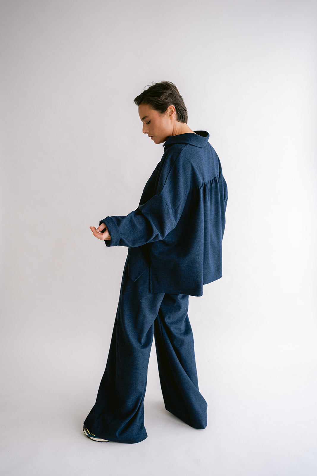Sam Pants Solid Navy