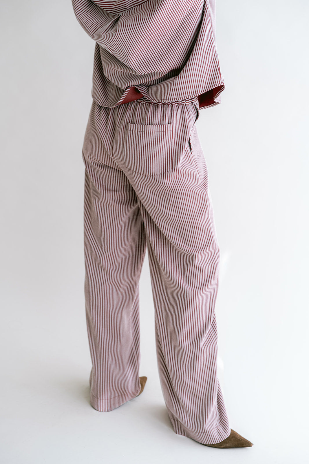 Sam Pants Stripe Bordeaux