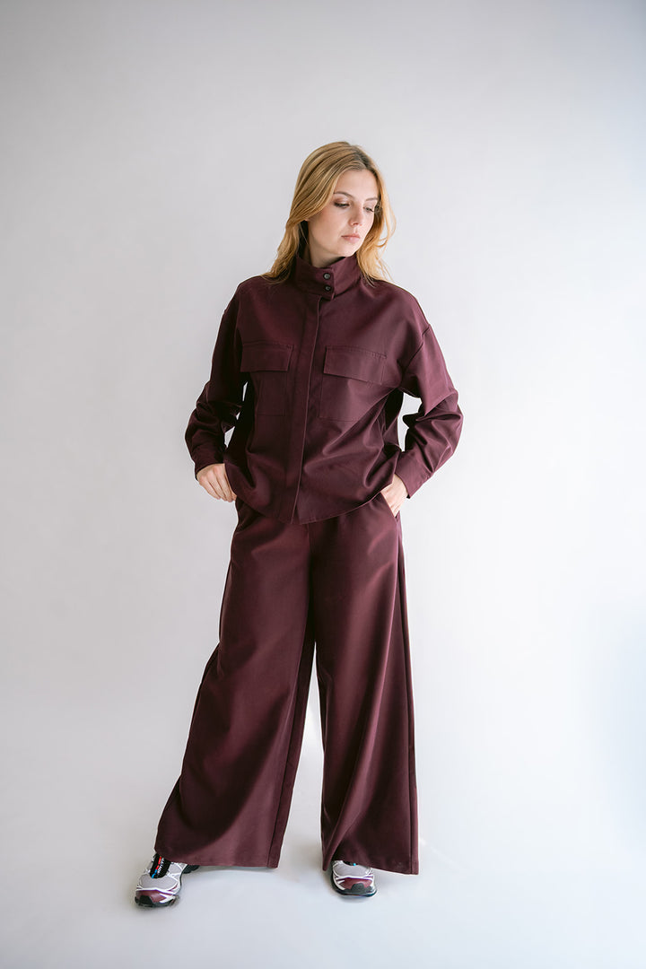 Sam Pants Tencel Bordeaux