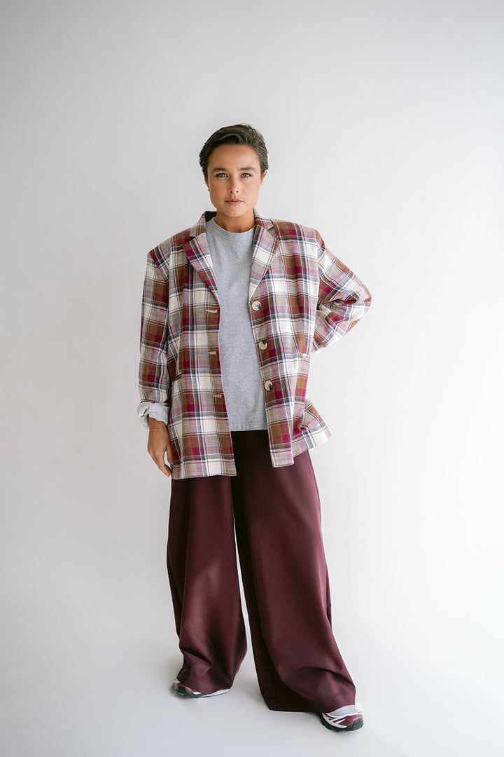 Sam Pants Tencel Bordeaux