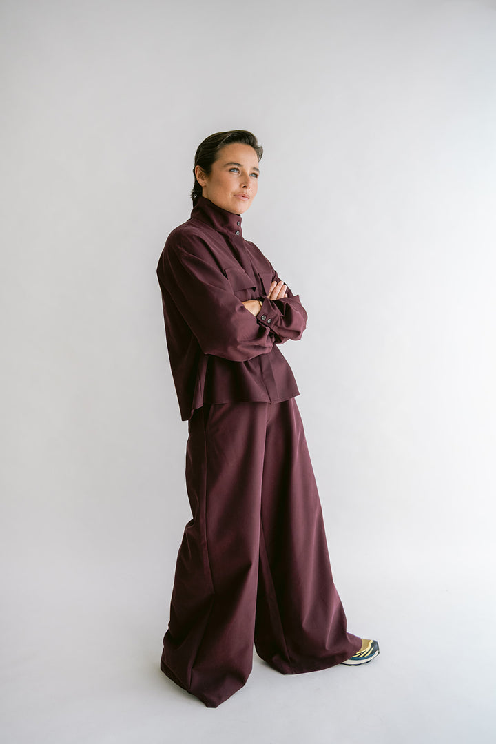 Sam Pants Tencel Bordeaux