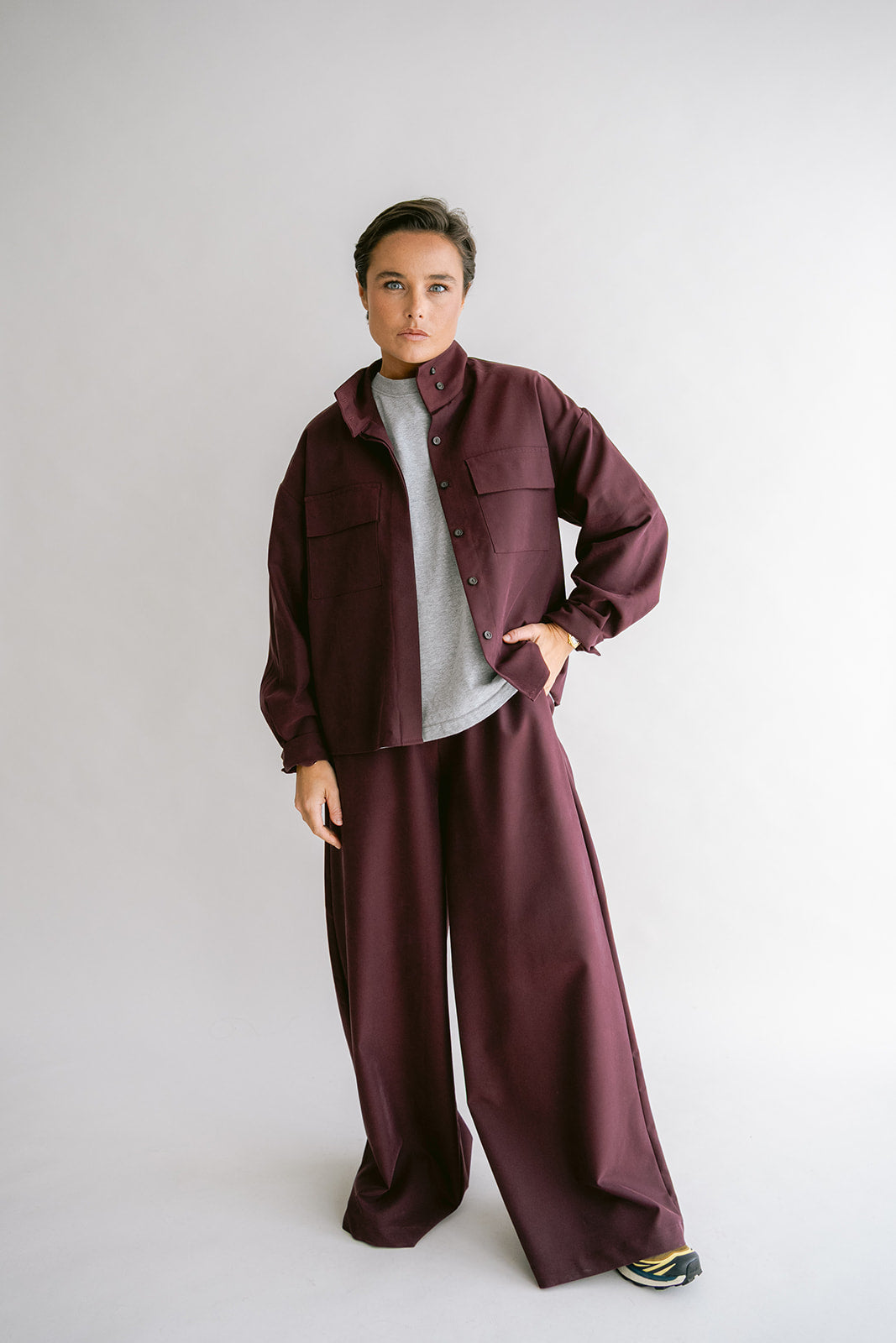 Sam Pants Tencel Bordeaux