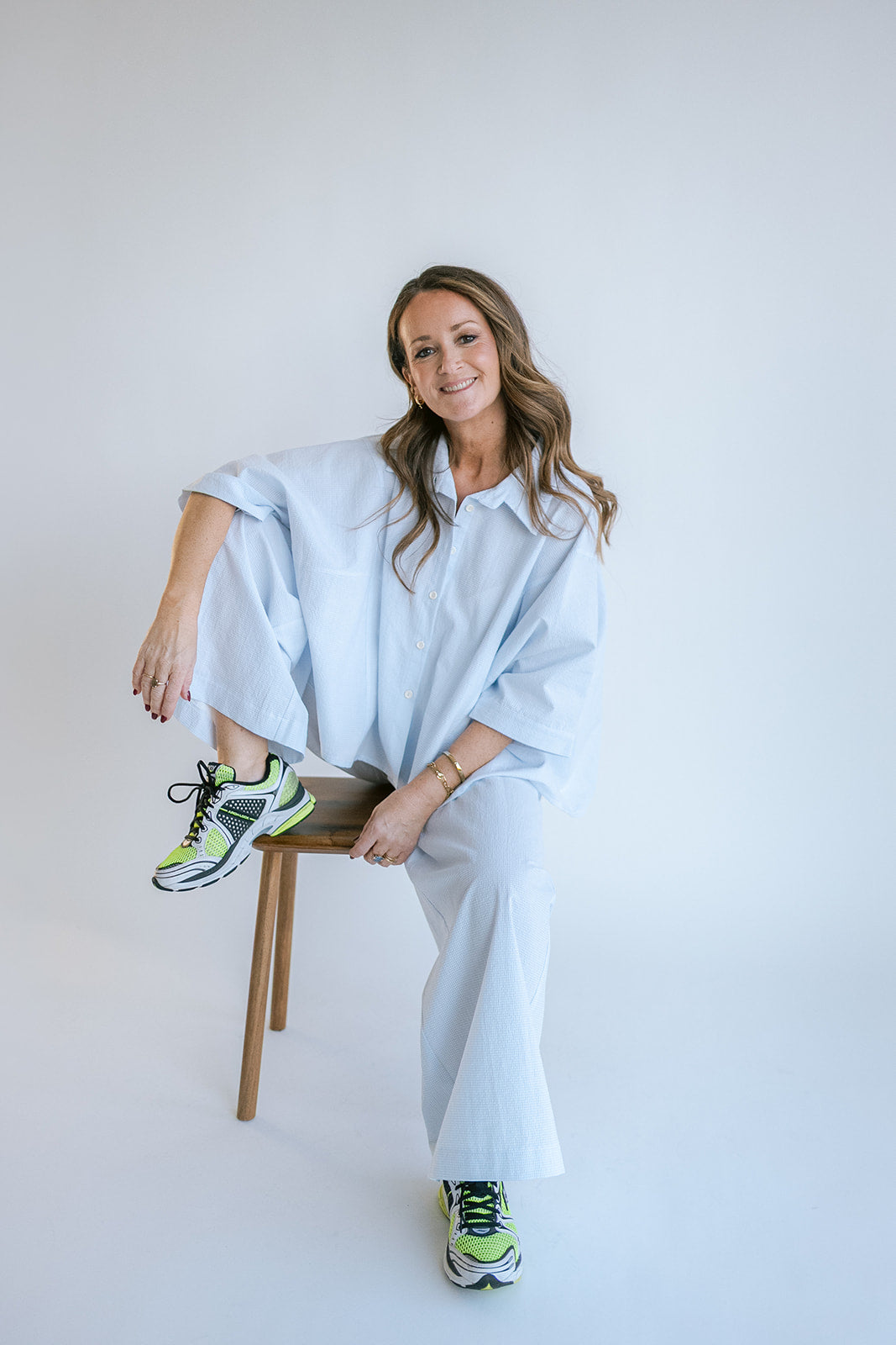 Sam Pants Vichy Baby Blue