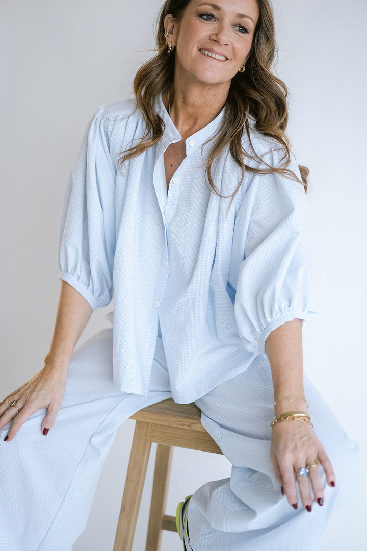 Sam Pants Vichy Baby Blue
