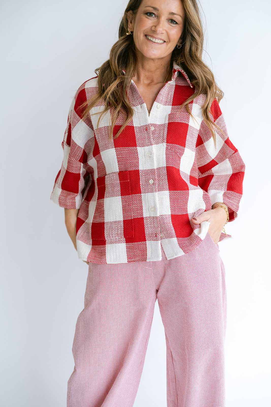 Sam Pants Vichy Red