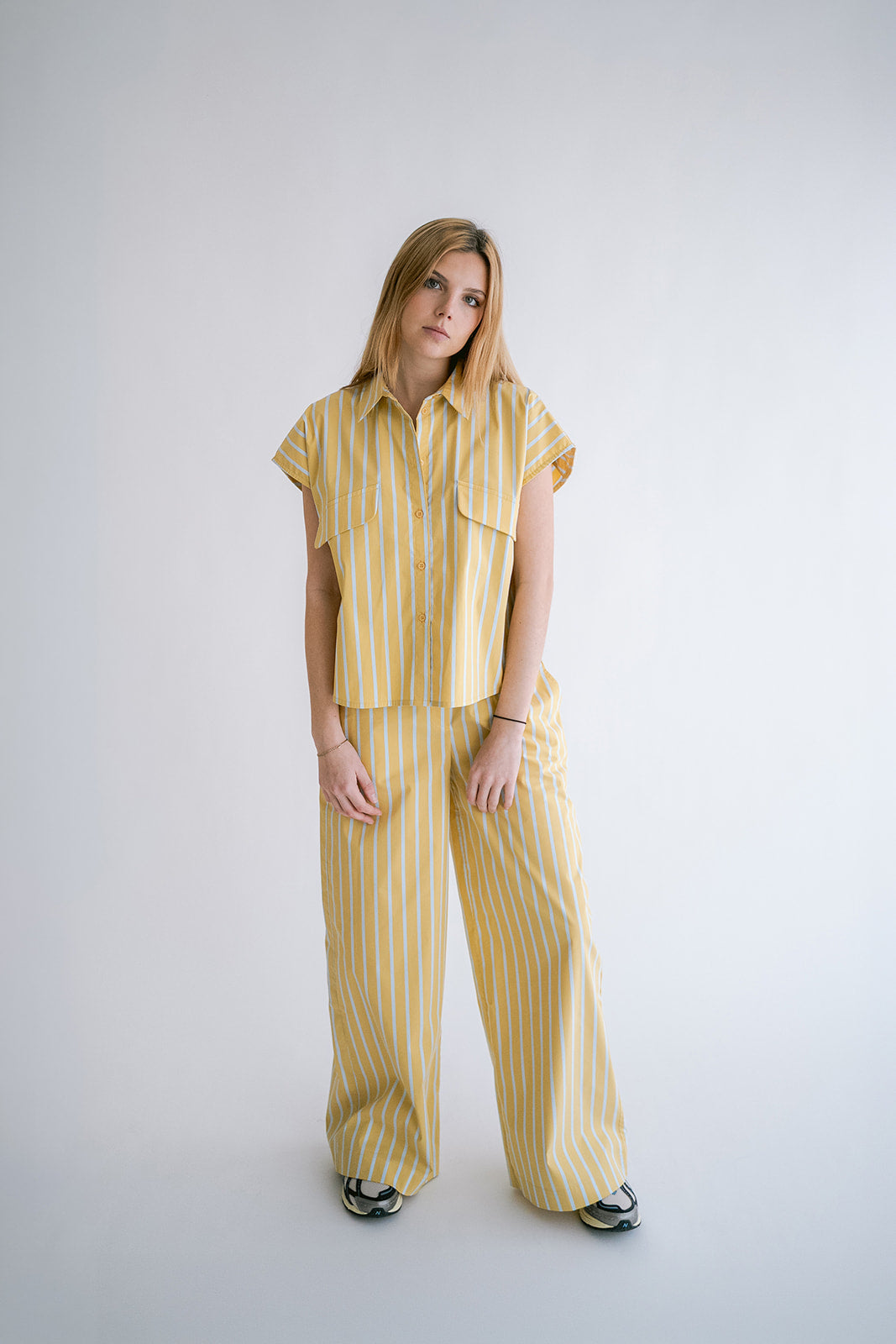 Sam Pants Yellow Blue Stripe