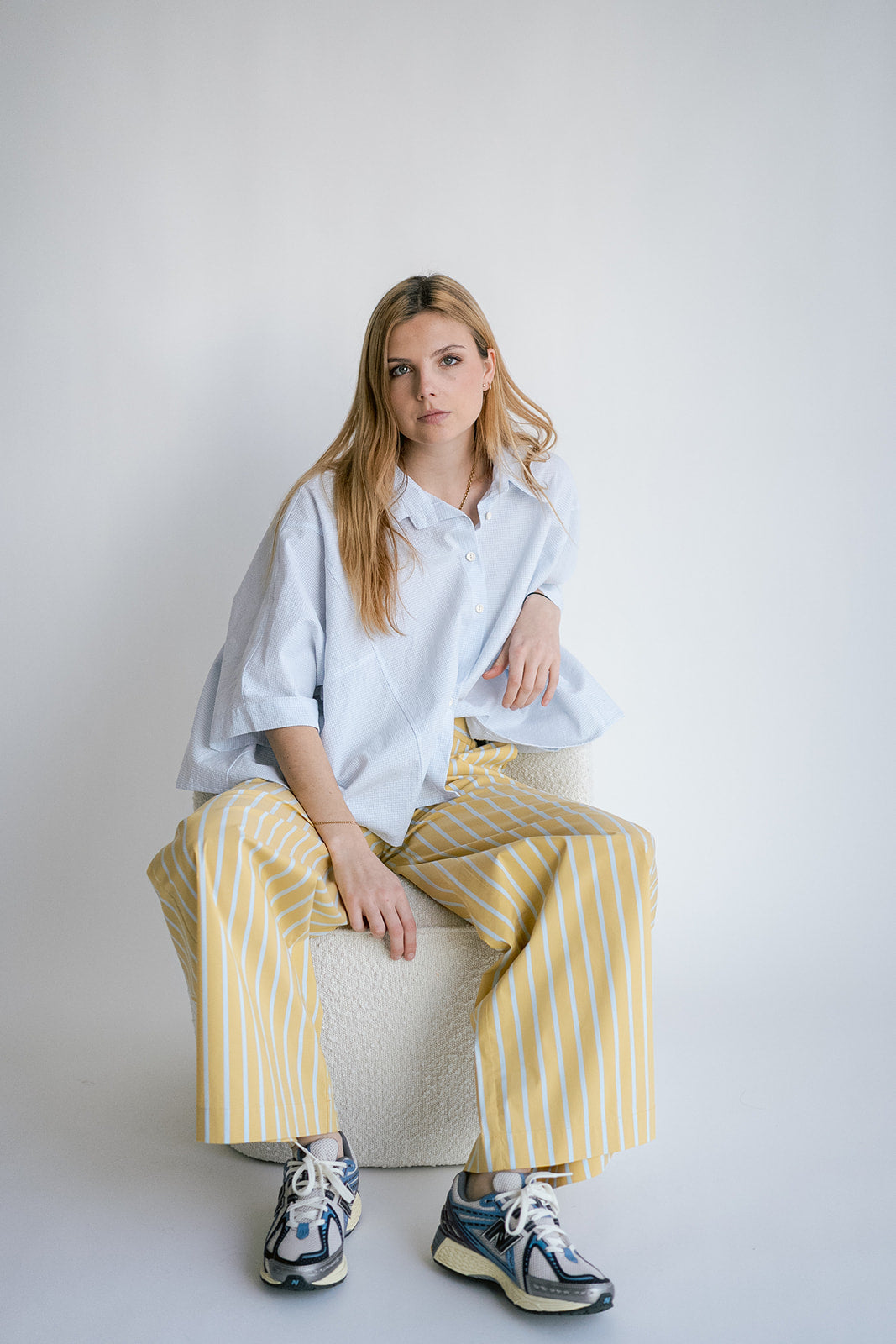 Sam Pants Yellow Blue Stripe