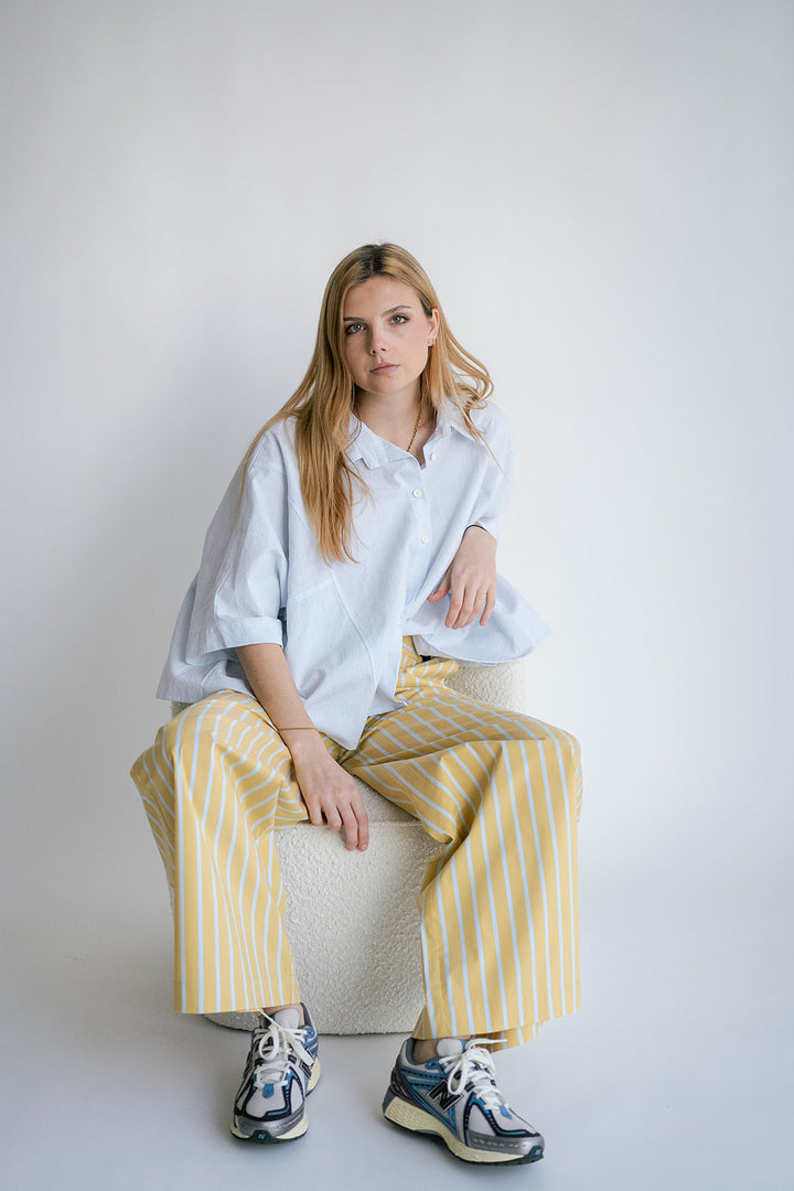 Sam Pants Yellow Blue Stripe