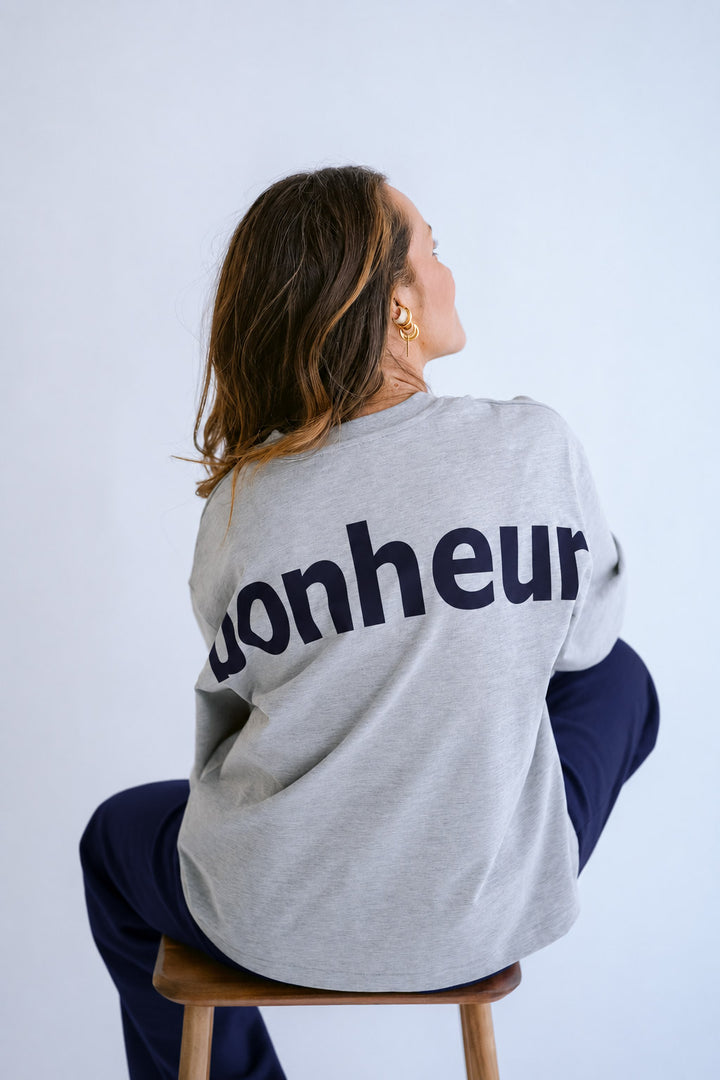 Viktor Tee Grey Bonheur Navy