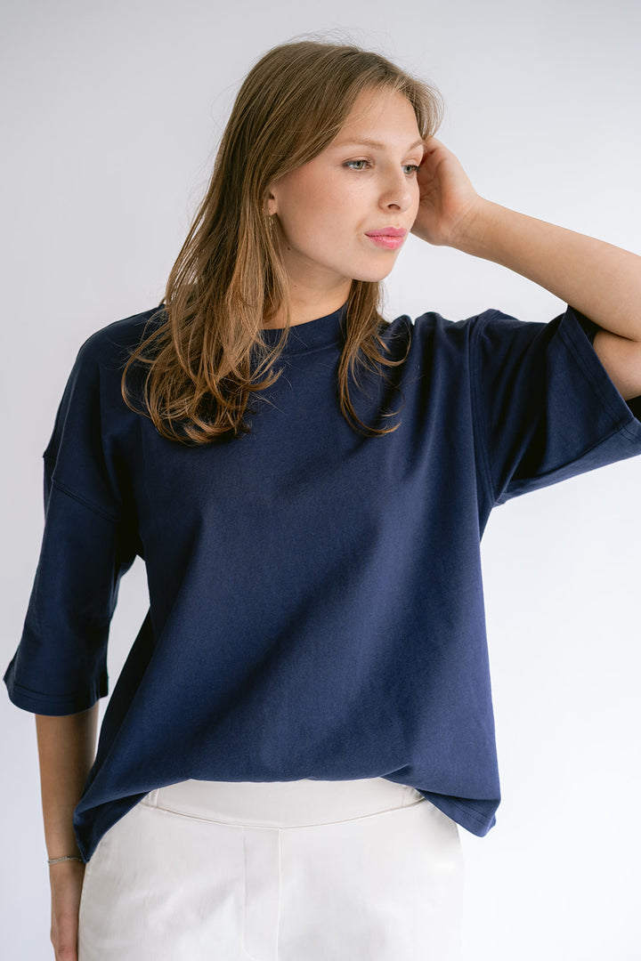 Viktor Tee Uni Navy