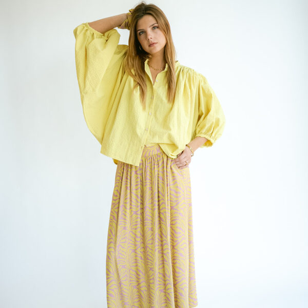 Juliette Skirt Palm Pink Yellow