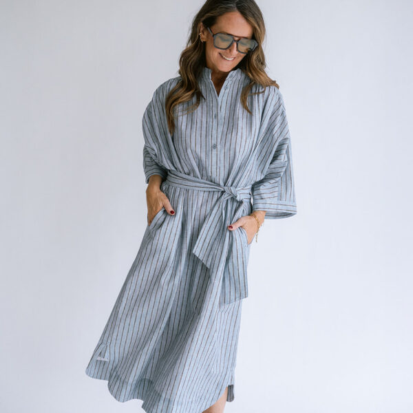 Ivy Dress Blue Linen